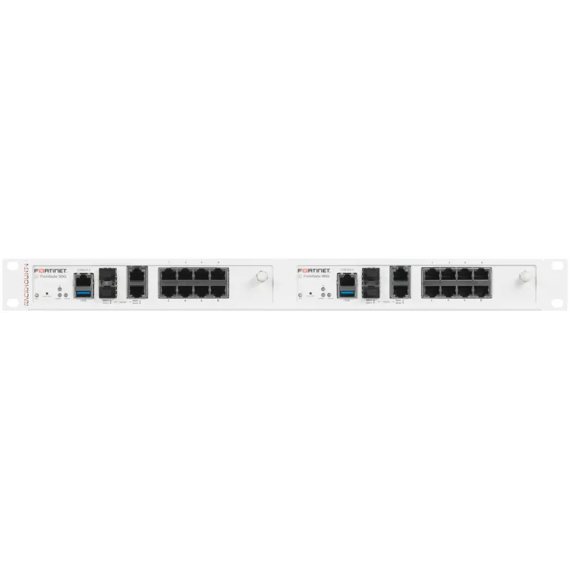 Rackmount.IT RM-FR-T20 1U Rack Mount Kit for FortiGate 90G/91G Series DUO, White