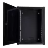 Wall mounted rack LOGON RWM16U45BL 16U Black Key lock Cable management