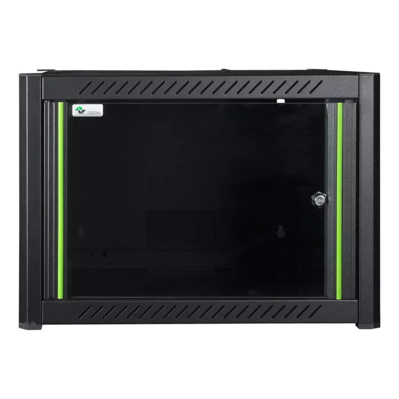 Wall mounted rack LOGON RWP07U45BL 7U Black Key lock