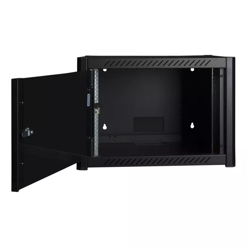 Wall mounted rack LOGON RWP07U45BL 7U Black Key lock