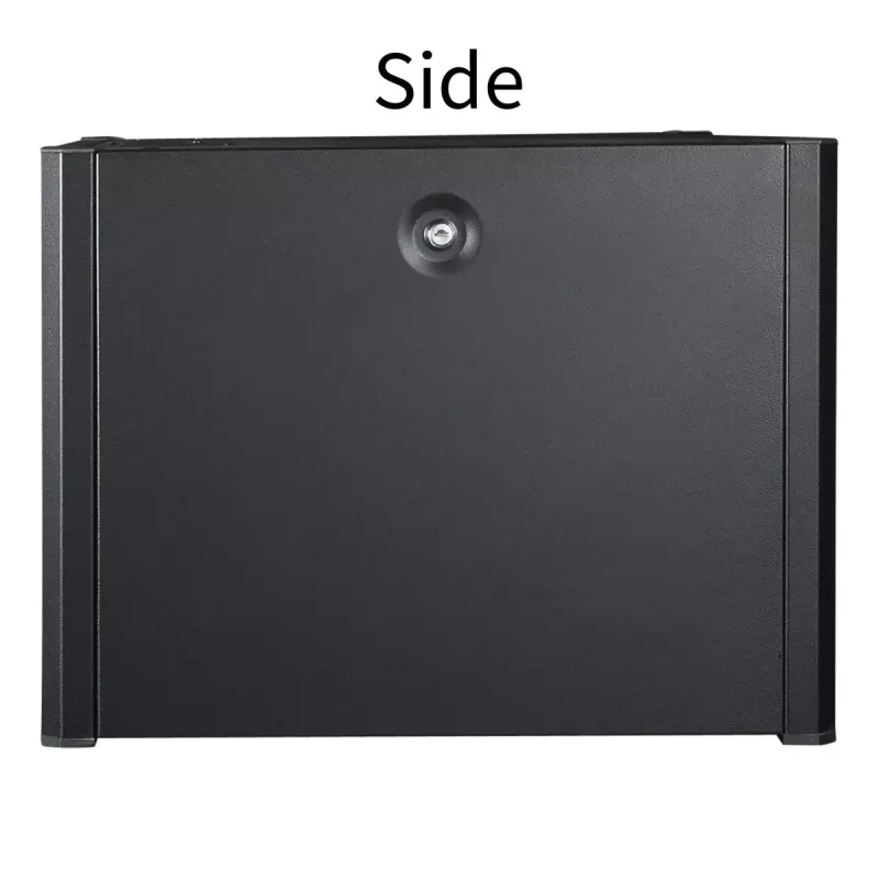 Wall mounted rack LOGON RWP07U45BL 7U Black Key lock