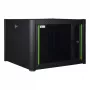 Wall mounted rack LOGON RWP07U45BL 7U Black Key lock