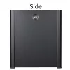 Wall mounted rack LOGON RWP09U45BL 9U Black key lock