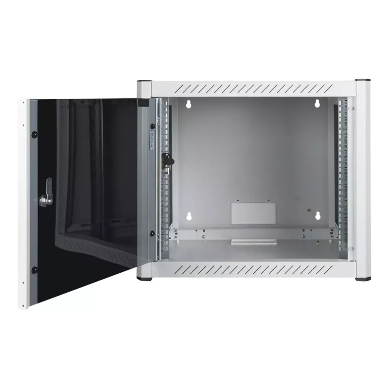 Wall mounted rack LOGON RWP09U56WH 9U White Key lock
