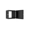 Lanview RWP12U45BL-D rack cabinet 12U Wall mounted rack Black