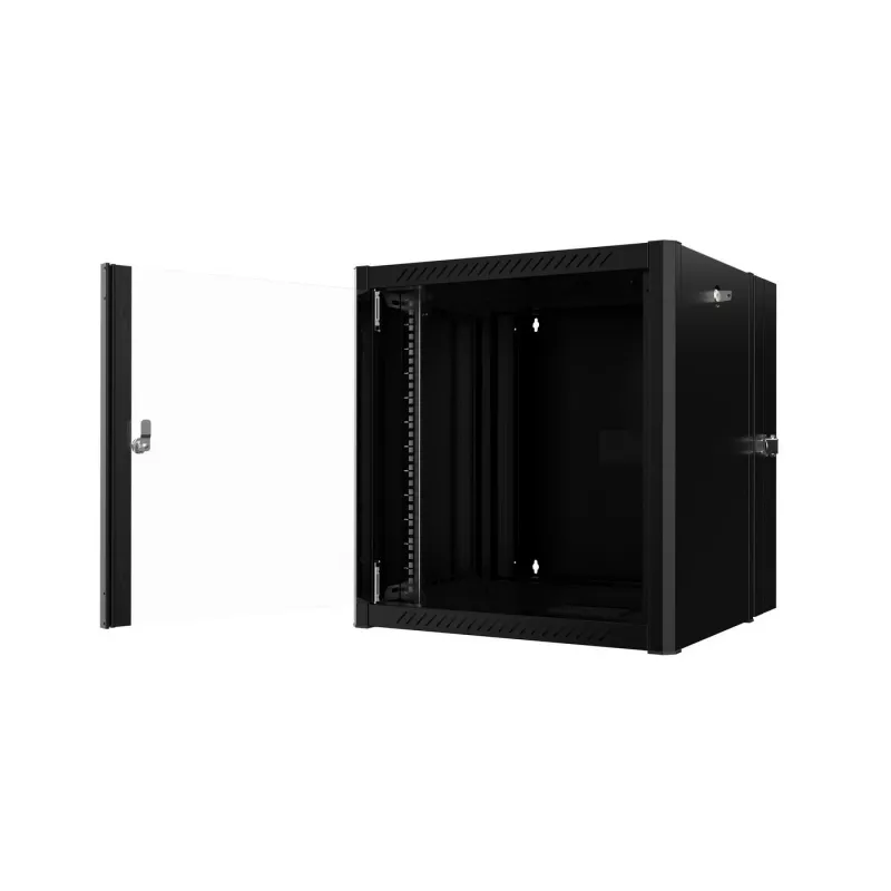 Lanview RWP12U45BL-D rack cabinet 12U Wall mounted rack Black