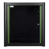 Wall mounted rack LOGON RWP12U56BL 12U Black Key lock