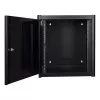 Wall mounted rack LOGON RWP12U56BL 12U Black Key lock