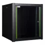Wall mounted rack LOGON RWP12U56BL 12U Black Key lock