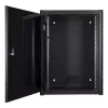 Wall mounted rack LOGON RWP16U45BL 16U Black Key lock