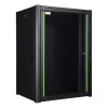Wall mounted rack LOGON RWP16U45BL 16U Black Key lock