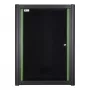 Wall mounted rack LOGON RWP16U45BL 16U Black Key lock
