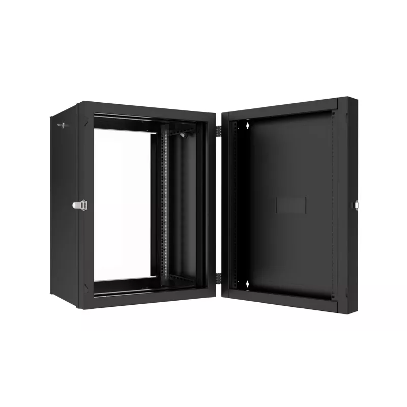 Lanview RWP16U45BL-D rack cabinet 16U Wall mounted rack Black