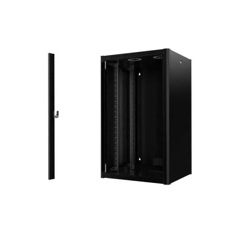 Wall mounted rack Lanview RWP20U56BL 20U IP20 Black
