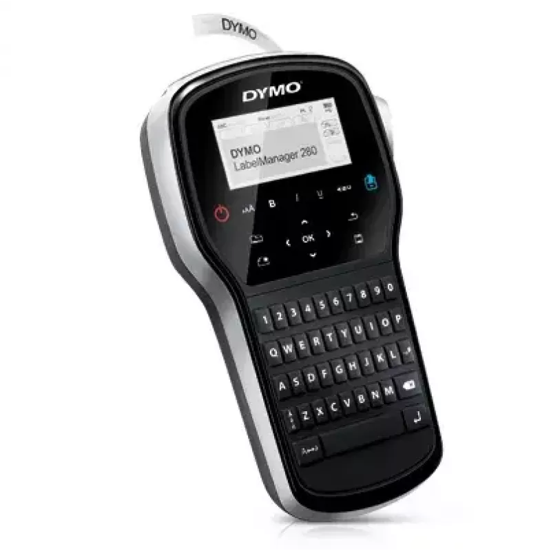 Label printer Dymo LabelManager 280 — thermal transfer, D1 tape 6/9/12 mm, rechargeable, LCD, QWERTY
