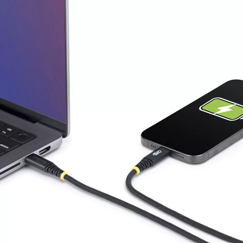 StarTech.com 3ft (1m) USB-C Charging Cable, Durable and Ultra-Flexible, 240W (5A) PD EPR, USB 2.0 Laptop Charger Cable, USB-IF Certified, Rugged USB-C Charging Cord