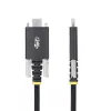 StarTech.com 6.6ft (2m) USB-C Charging Cable, Side Screw Locking, 240W (5A) PD EPR, Dual-Layer Silicone/Braided Jacket, USB 2.0 Laptop Charger Cable, USB-IF Certified, Rugged USB-C Charging Cord