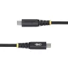 StarTech.com 6.6ft (2m) USB-C Charging Cable, Side Screw Locking, 240W (5A) PD EPR, Dual-Layer Silicone/Braided Jacket, USB 2.0 Laptop Charger Cable, USB-IF Certified, Rugged USB-C Charging Cord