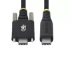 StarTech.com 6.6ft (2m) USB-C Charging Cable, Side Screw Locking, 240W (5A) PD EPR, Dual-Layer Silicone/Braided Jacket, USB 2.0 Laptop Charger Cable, USB-IF Certified, Rugged USB-C Charging Cord