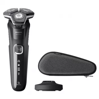 Electric rotary shaver Philips Series 5000 S5898/35 — 3-head, Wet & Dry, SteelPrecision blades, 60 min cordless