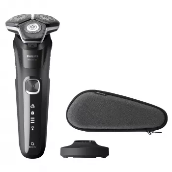 Electric rotary shaver Philips Series 5000 S5898/35 — 3-head, Wet & Dry, SteelPrecision blades, 60 min cordless