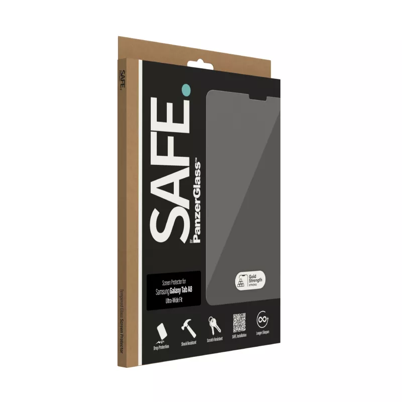 Screen Protector PanzerGlass SAFE. by Samsung Galaxy Tab A8 Ultra-Wide Fit Tempered Glass