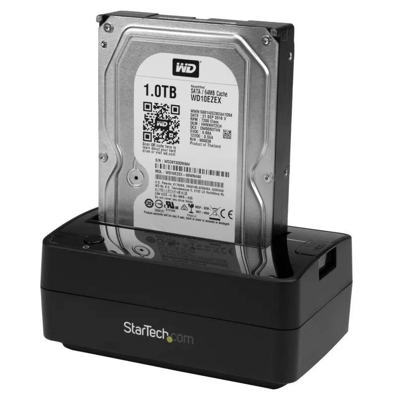 StarTech.com Single Bay USB 3.1 / eSATA to SATA Hard Drive Docking Station, USB 3.1 (10 Gbps) Hard Drive Dock, External 2.5/3.5 inch SATA III HDD/SSD Docking Station, Top-Loading Hard Drive Bay
