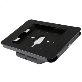 StarTech.com Secure Tablet Stand - Desk or Wall-Mountable, Black, 24.6 cm (9.7 inch), 9.7 inch iPad, Steel, 1.3 cm, Key