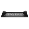 StarTech.com 2U Server Rack Shelf, Center Mounted Universal Vented Rackmount Cantilever Tray for 19 inch Network Equipment Rack, Heavy Duty Steel, 200lb Capacity, 14 inch Deep, Black