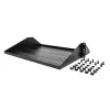 StarTech.com 2U Server Rack Shelf, Center Mounted Universal Vented Rackmount Cantilever Tray for 19 inch Network Equipment Rack, Heavy Duty Steel, 200lb Capacity, 14 inch Deep, Black