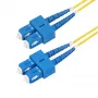 StarTech.com 3m (9.8ft) SC to SC (UPC) OS2 Single Mode Duplex Fiber Optic Cable, 9/125µm, 40G/100G Zipcord, Bend Insensitive, Low Insertion Loss - LSZH Fiber Jumper Cord