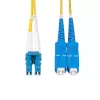 StarTech.com 3m (9.8ft) LC to SC (UPC) OS2 Single Mode Duplex Fiber Optic Cable, 9/125µm, 100G, Bend Insensitive, Low Insertion Loss - LSZH Fiber Jumper Cord