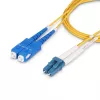 StarTech.com 3m (9.8ft) LC to SC (UPC) OS2 Single Mode Duplex Fiber Optic Cable, 9/125µm, 100G, Bend Insensitive, Low Insertion Loss - LSZH Fiber Jumper Cord