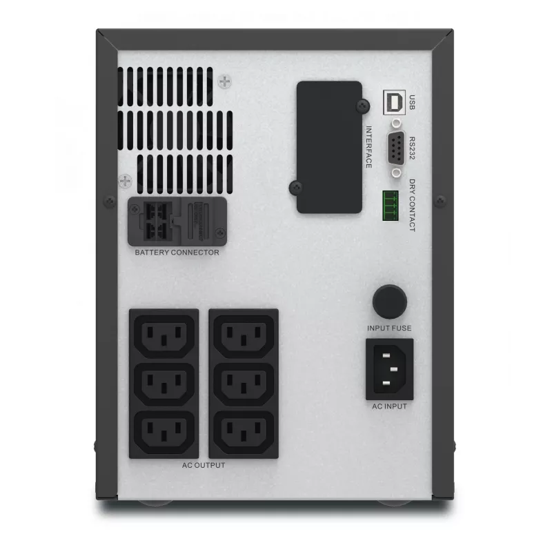 APC Easy UPS 1 Ph Line Interactive, 2000VA, Tower, 230V, 6 IEC C13 outlets, AVR, Dry Contact, LCD, W/O Network Card support