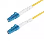 StarTech.com 1m (3.3ft) LC to LC (UPC) OS2 Single Mode Simplex Fiber Optic Cable, 9/125µm, 40G/100G, Bend Insensitive, Low Insertion Loss - LSZH Fiber Jumper Cord