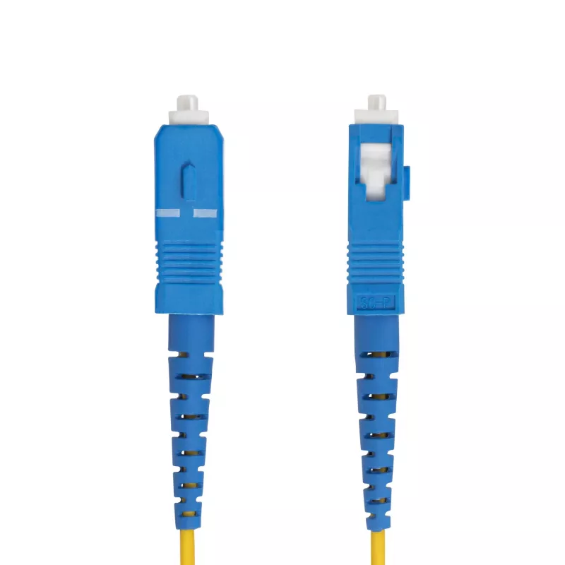 StarTech.com 2m (6.6ft) LC to SC (UPC) OS2 Single Mode Simplex Fiber Optic Cable, 9/125µm, 40G/100G, Bend Insensitive, Low Insertion Loss - LSZH Fiber Jumper Cord