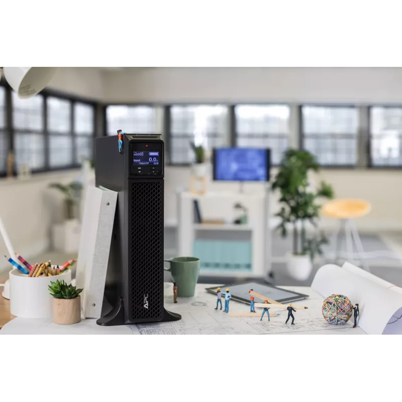 APC Smart-UPS On-Line, 3kVA, Tower, 208V/230V, 6x C13+2x C19 IEC outlets, SmartSlot, Extended runtime, W/O rail kit