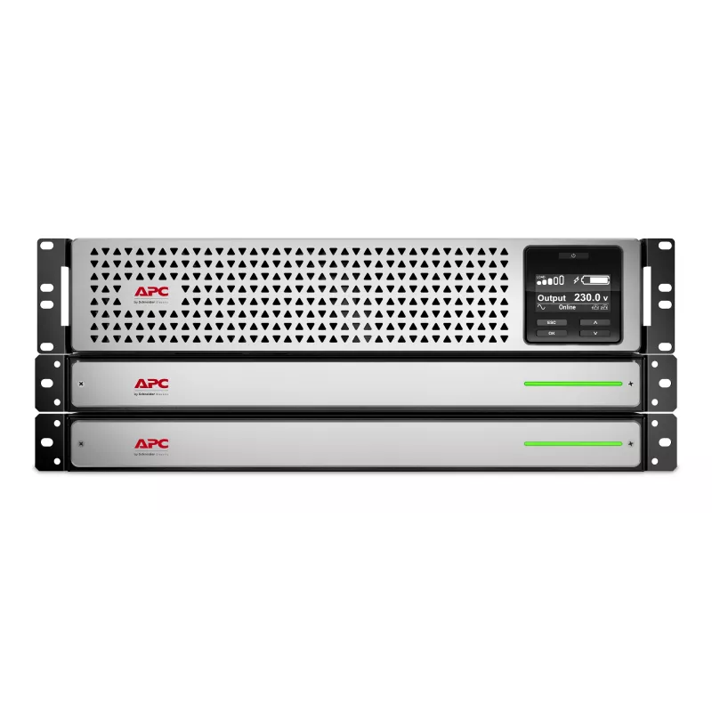 APC Smart-UPS On-Line, 1500VA, Rackmount 3U, 230V, 8x C13 IEC outlets, SmartSlot, Extended runtime, W/ rail kit, W/ Lithium-ion external battery