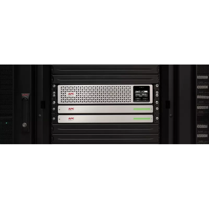 APC Smart-UPS On-Line, 1500VA, Rackmount 3U, 230V, 8x C13 IEC outlets, SmartSlot, Extended runtime, W/ rail kit, W/ Lithium-ion external battery