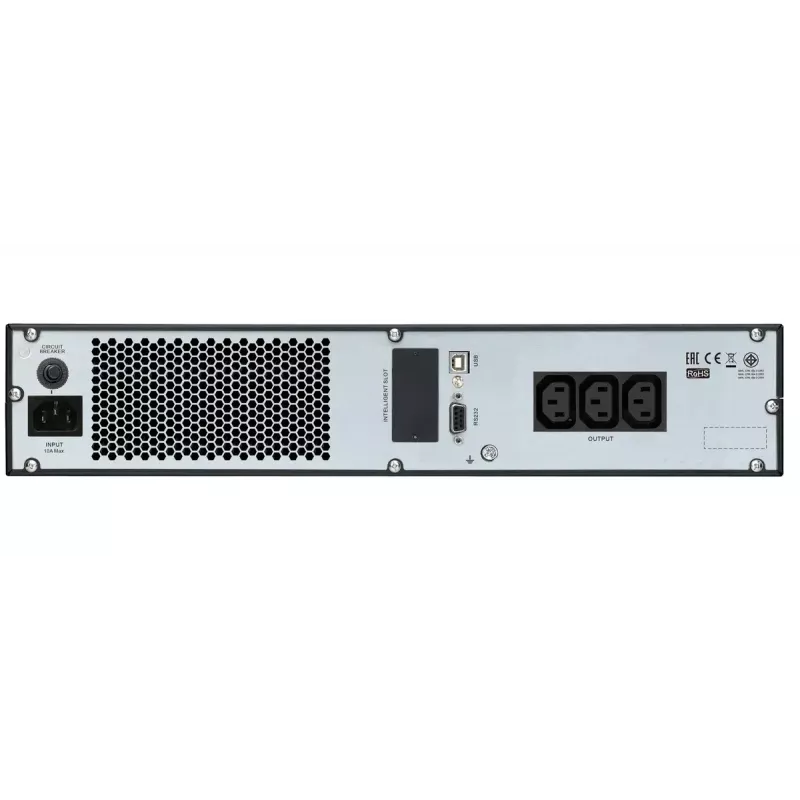 APC Easy UPS On-Line, 1000VA/800W, Rackmount 2U, 230V, 3x IEC C13 outlets, Intelligent Card Slot, LCD, W/O rail kit