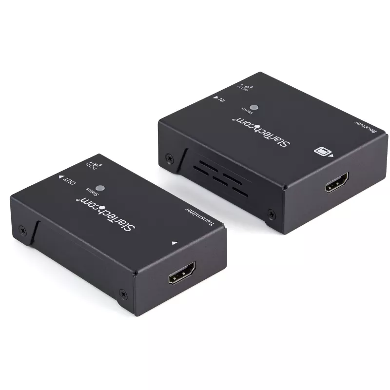 StarTech.com HDMI over CAT5e HDBaseT Extender - 4K - TAA, 4096 x 2160 pixels, AV transmitter & receiver, 100 m, Black