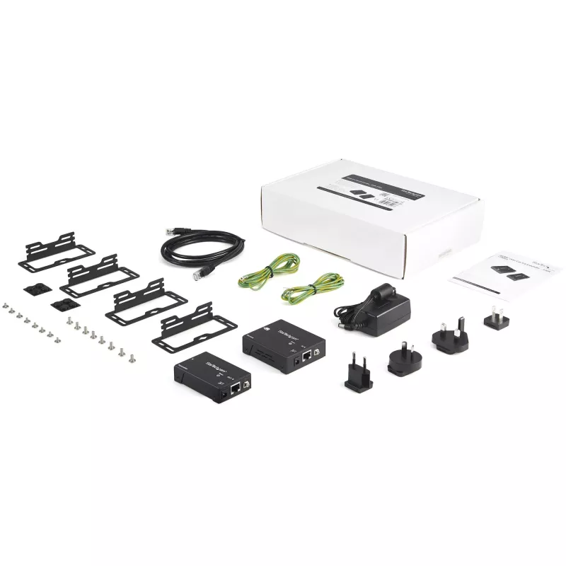 StarTech.com HDMI over CAT5e HDBaseT Extender - 4K - TAA, 4096 x 2160 pixels, AV transmitter & receiver, 100 m, Black