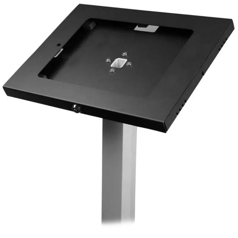 StarTech.com Secure Tablet Floor Stand - Anti-Theft, Black, Silver, Tablet, Multimedia stand, Aluminium, Plastic, Steel, 1.5 kg, 24.6 cm (9.7 inch)