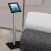 StarTech.com Secure Tablet Floor Stand - Anti-Theft, Black, Silver, Tablet, Multimedia stand, Aluminium, Plastic, Steel, 1.5 kg, 24.6 cm (9.7 inch)