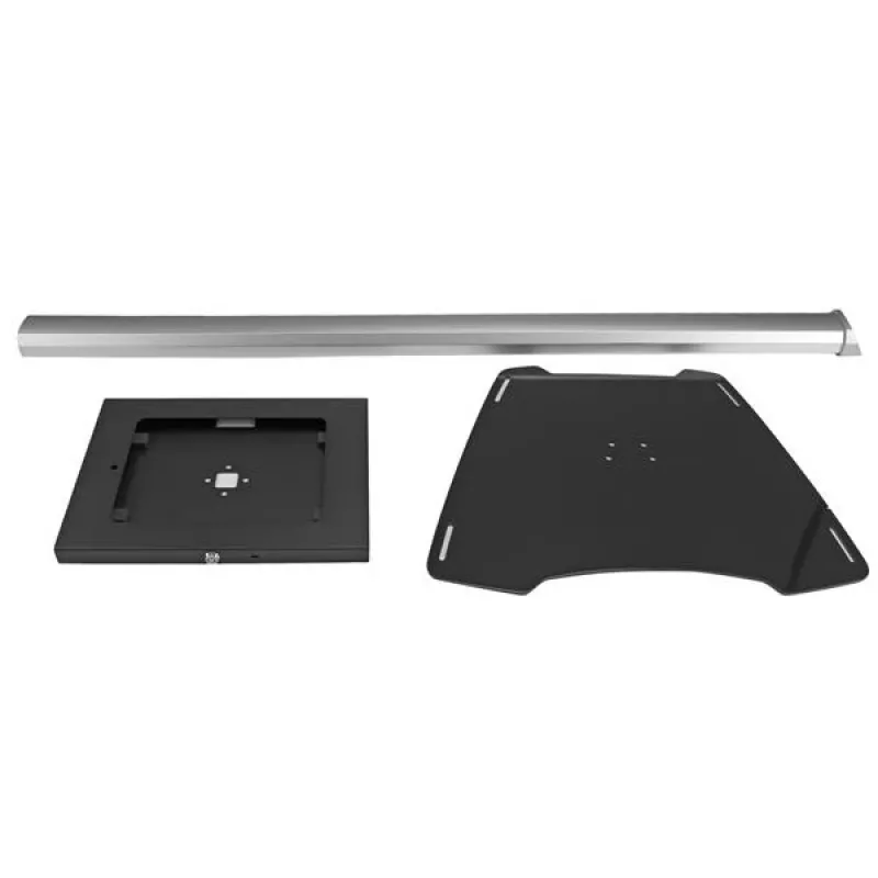 StarTech.com Secure Tablet Floor Stand - Anti-Theft, Black, Silver, Tablet, Multimedia stand, Aluminium, Plastic, Steel, 1.5 kg, 24.6 cm (9.7 inch)