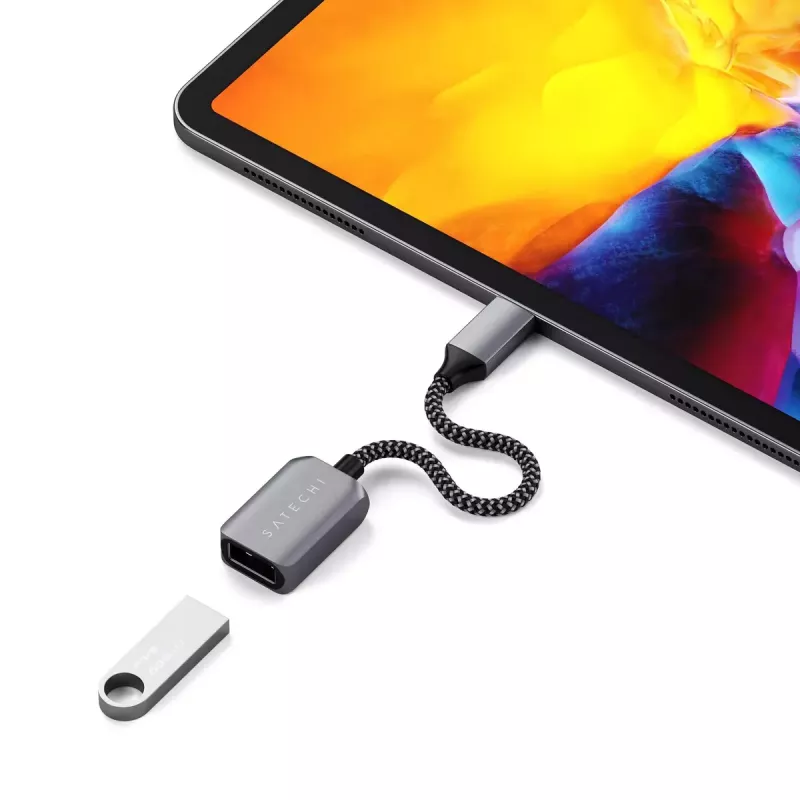 USB cable Satechi ST-UCATCM USB C to USB A, USB 3.2 Gen 1 (5 Gbps), Grey