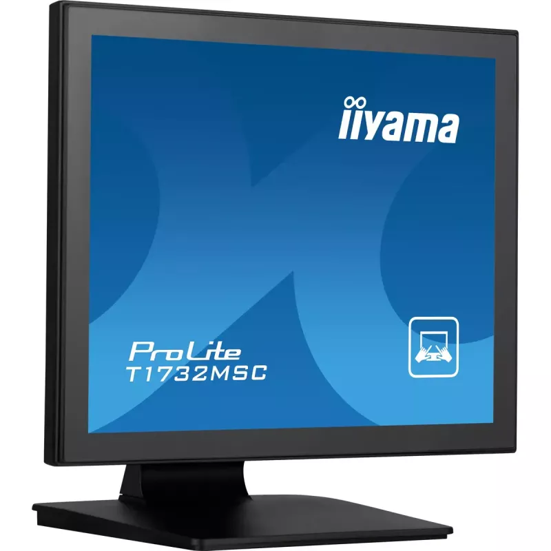 iiyama ProLite T1732MSC-B1SAG computer monitor 43.2 cm (17 inch) 1280 x 1024 pixels Full HD LED Touchscreen Tabletop Black
