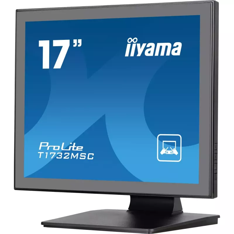 iiyama ProLite T1732MSC-B1SAG computer monitor 43.2 cm (17 inch) 1280 x 1024 pixels Full HD LED Touchscreen Tabletop Black