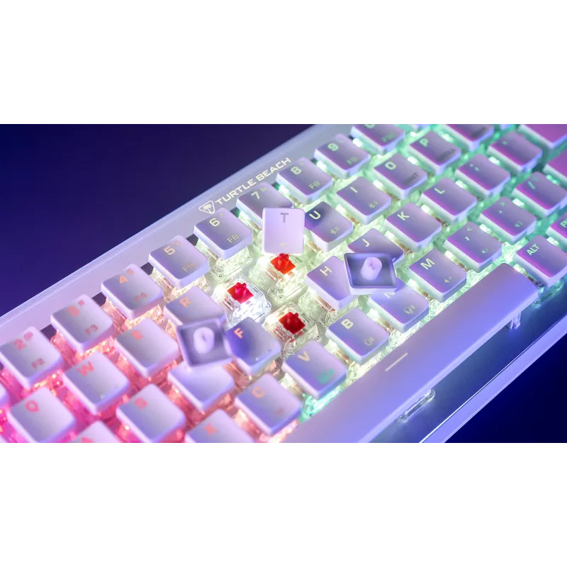 Turtle Beach Vulcan II Mini Air keyboard Gaming RF Wireless + Bluetooth QWERTZ German White