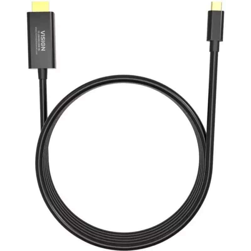 DisplayPort cable Vision TC 2MUSBCDP8K/BL 2 m USB Type-C Black